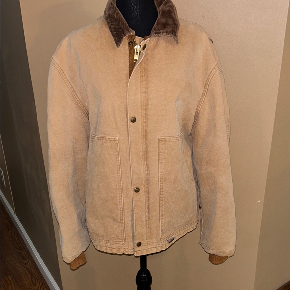 Vintage Walls Blizzard Pruf Made In Usa Rare Canvas Coat Corduroy Collar Xxl